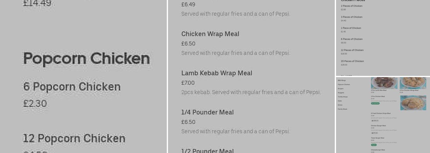 Chingford Chicken Village Menu