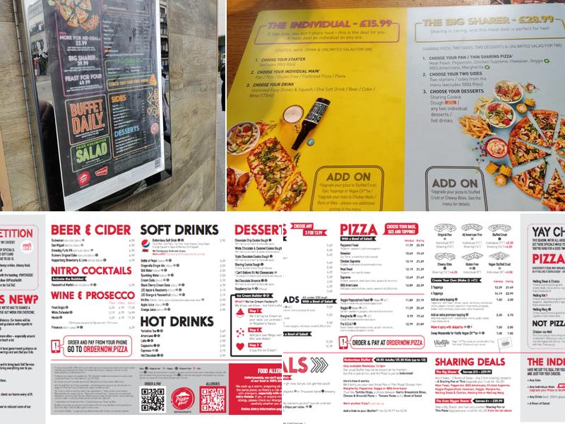 Pizza Hut Restaurants Menu