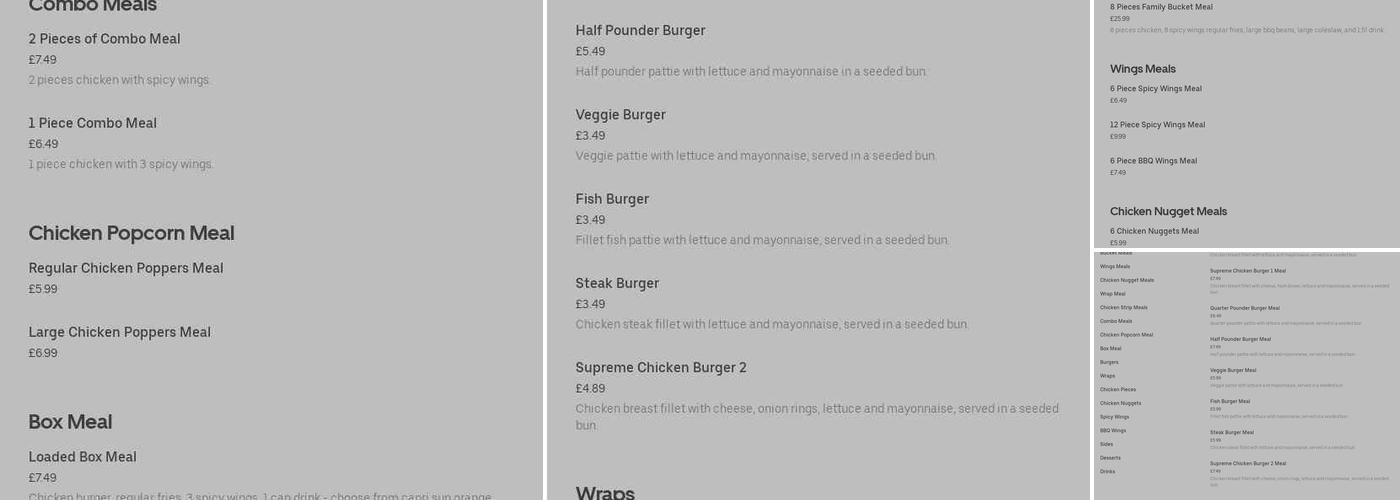 Tasty Favourite Menu