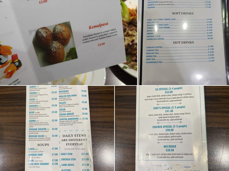 Su Restaurant Menu