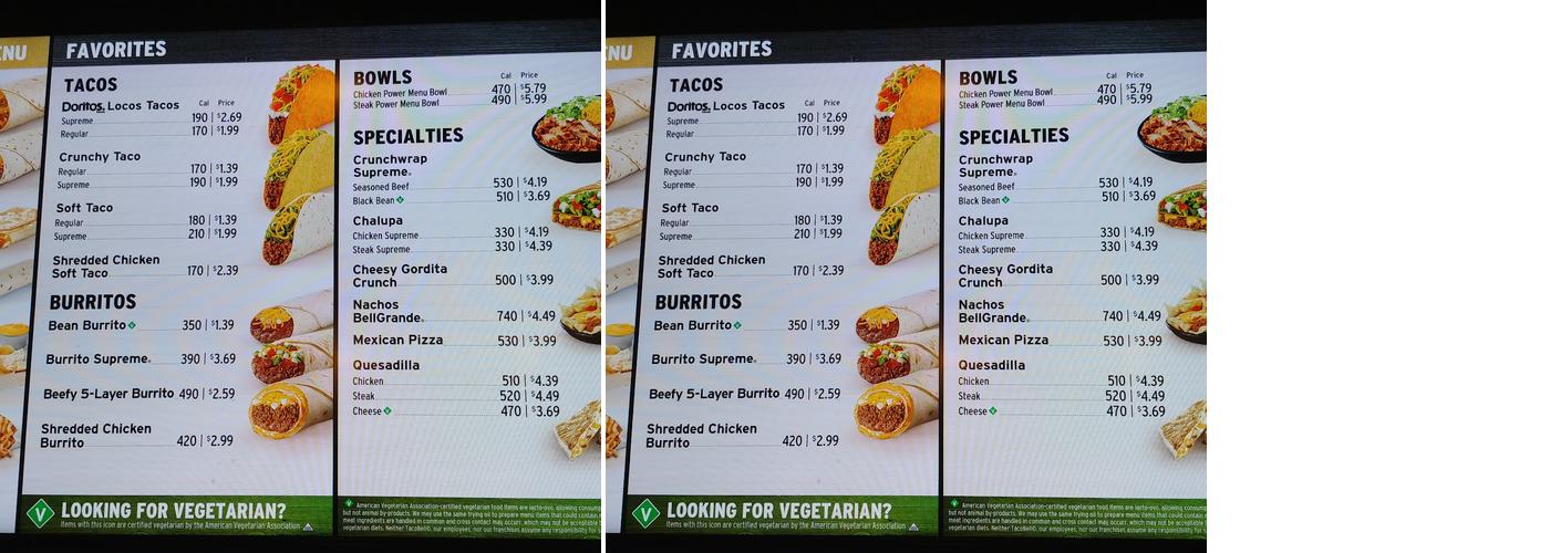 Taco Bell Menu