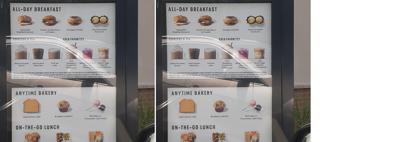 Starbucks Menu