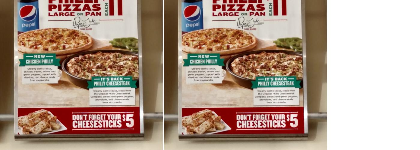 Papa Johns Pizza Menu