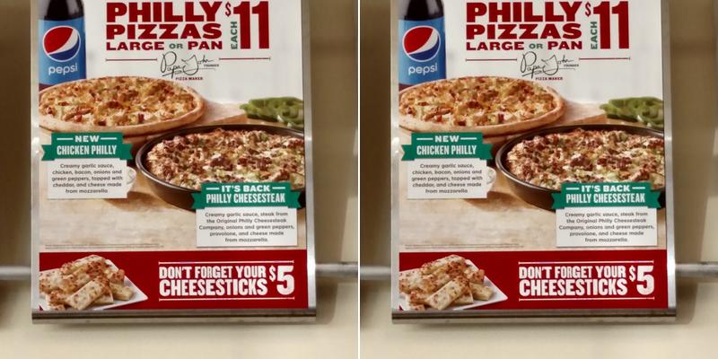 Papa Johns Pizza Menu