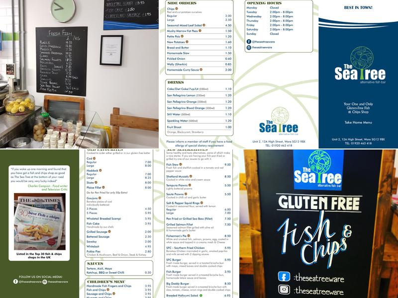 The Sea Tree Ware Menu