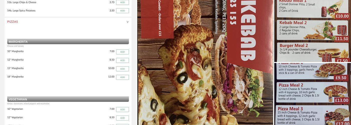 Sultan Kebab And Pizza Menu