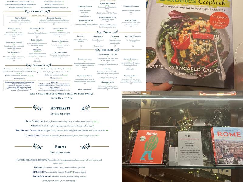 Caldesi In Marylebone - Italian Restaurant Menu