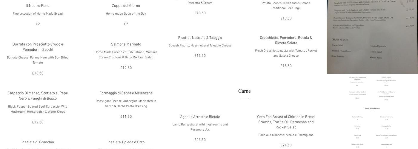 Giovanni Restaurant Menu