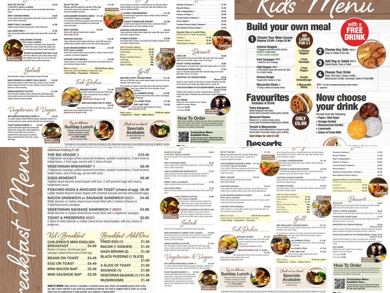 Woody's Restaurant and Bar Menu