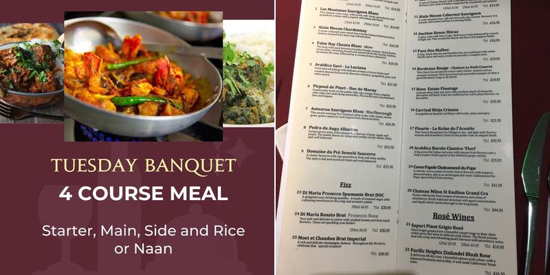 Tamarind Fine Dining Indian Restaurant Menu