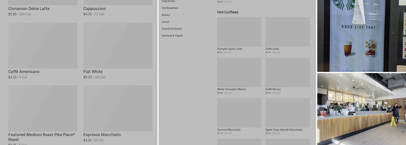 Starbucks Menu