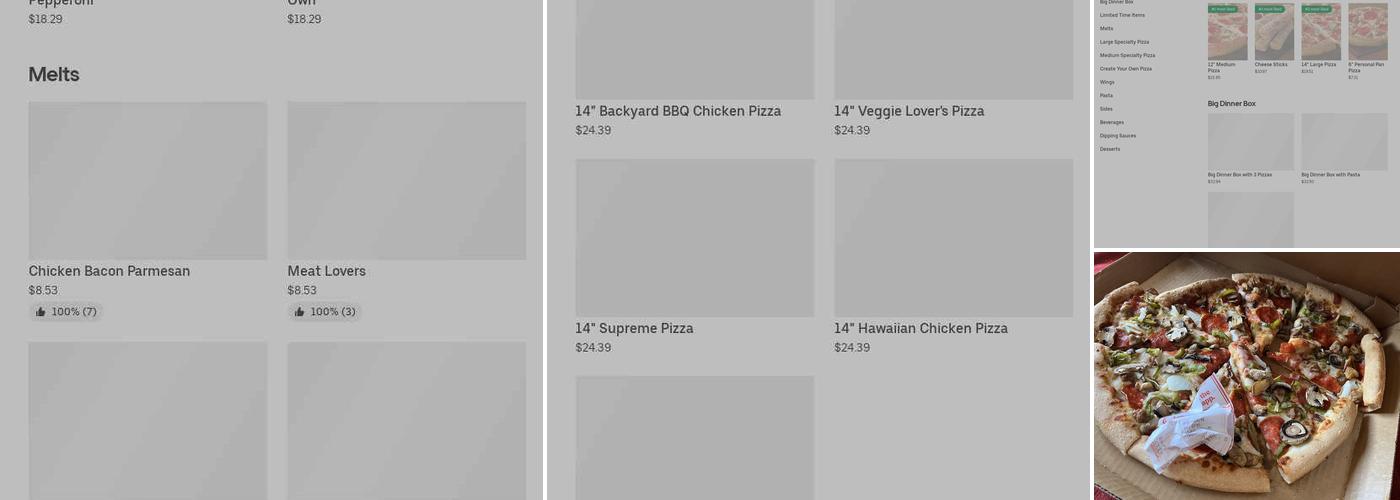 Pizza Hut Menu