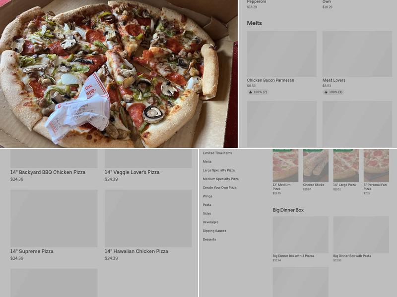 Pizza Hut Menu