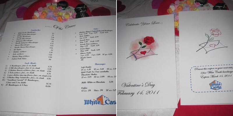 White Castle Menu