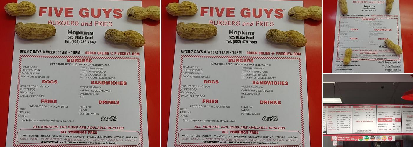 Five Guys Menu