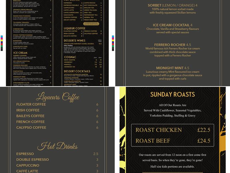 Piya Bar & Kitchen Menu