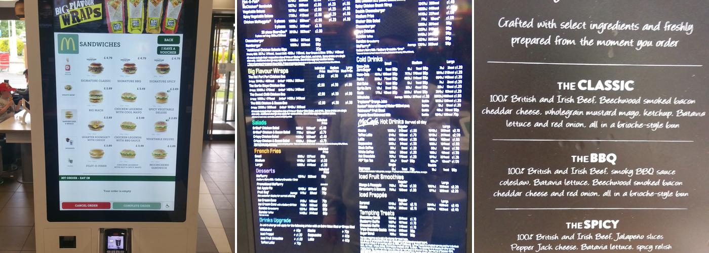 McDonald's Springburn Menu