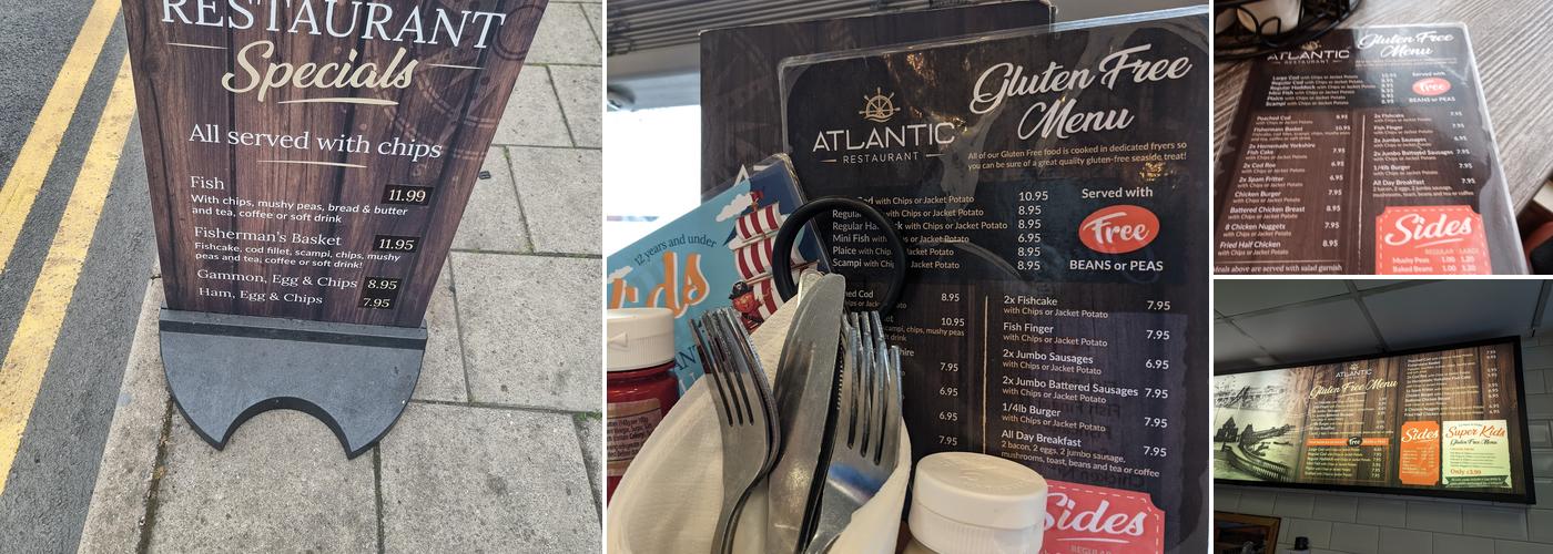 Atlantic Fish Bar and Diner Menu