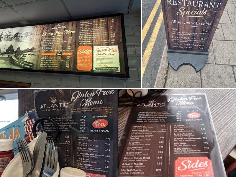 Atlantic Fish Bar and Diner Menu