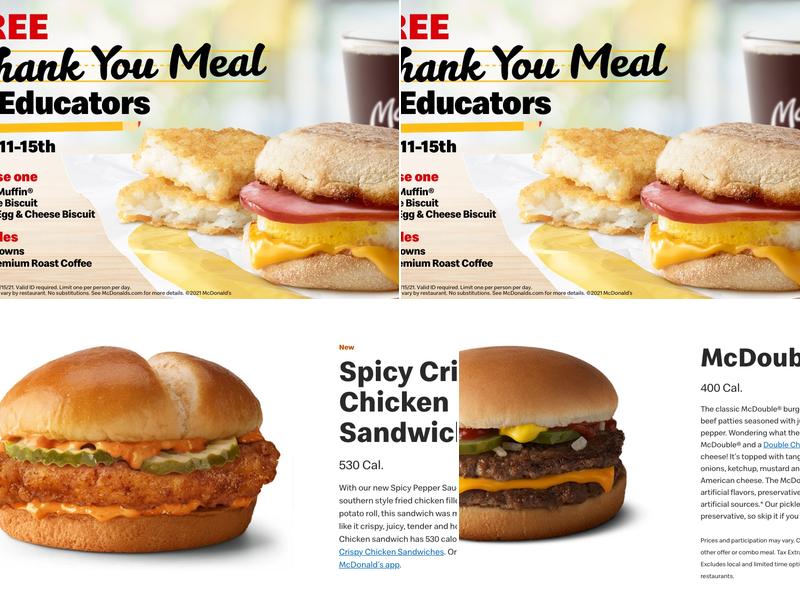 McDonald's Menu