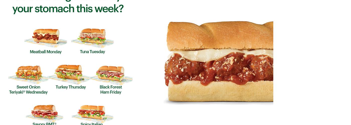 Subway Menu