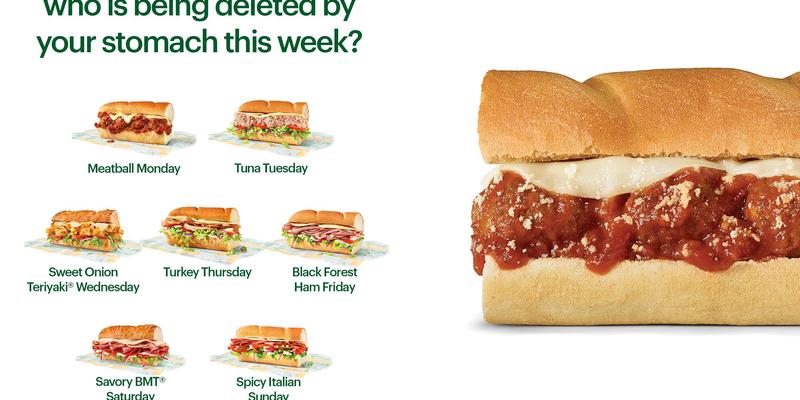 Subway Menu