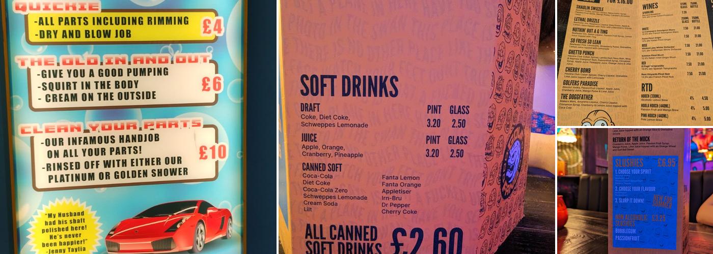 Golf Fang Cardiff Menu