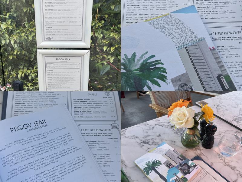 Peggy Jean at Riverside Green Menu