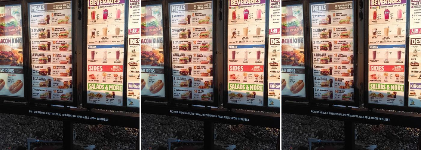 Burger King Menu