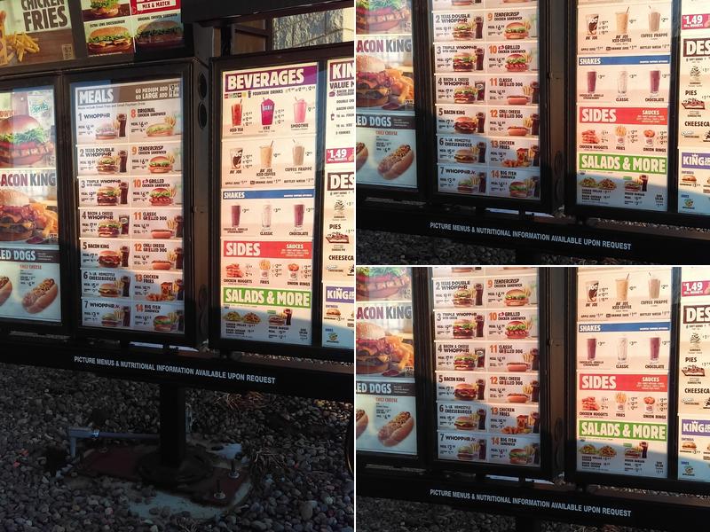 Burger King Menu