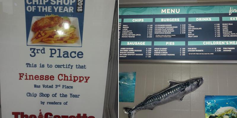 Finesse Fish & Chips Menu