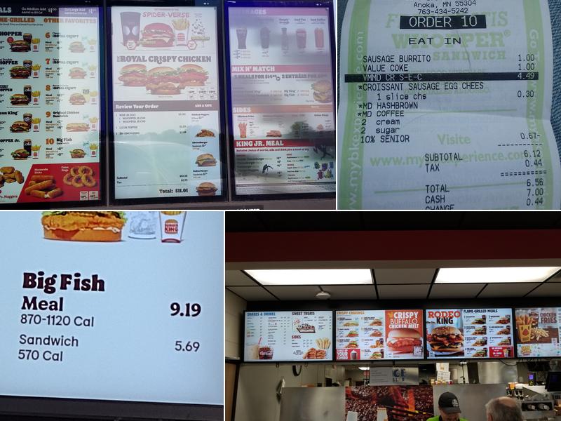 Burger King Menu