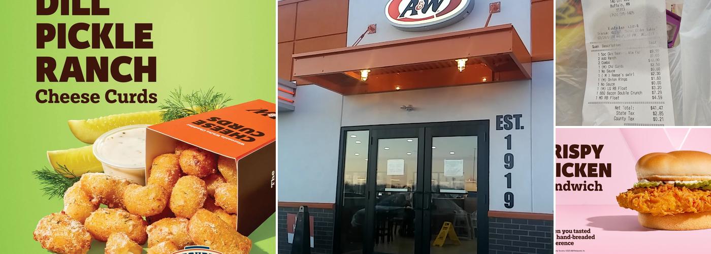 A&W Restaurant Menu