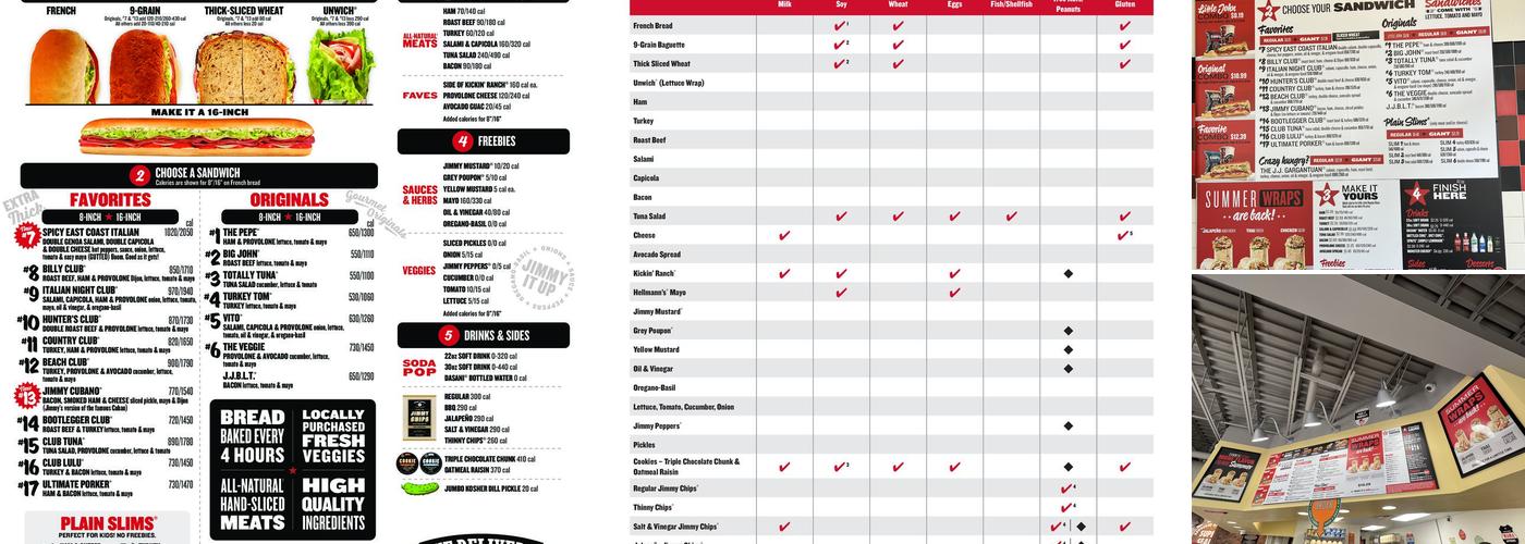 Jimmy John's Menu