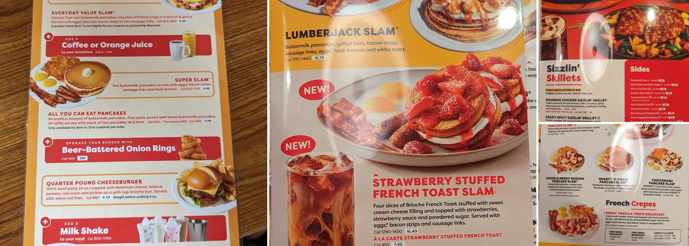 Denny's Menu