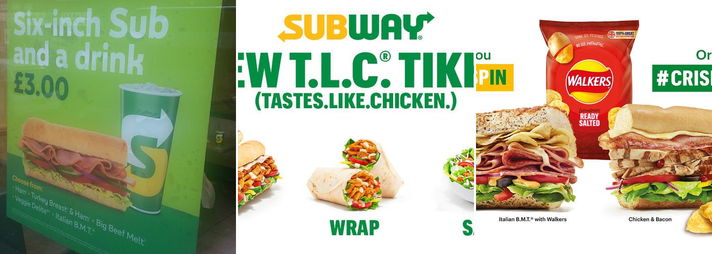 Subway Menu