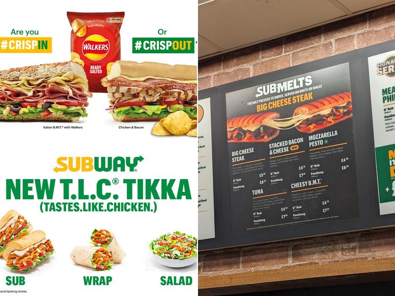 Subway Menu