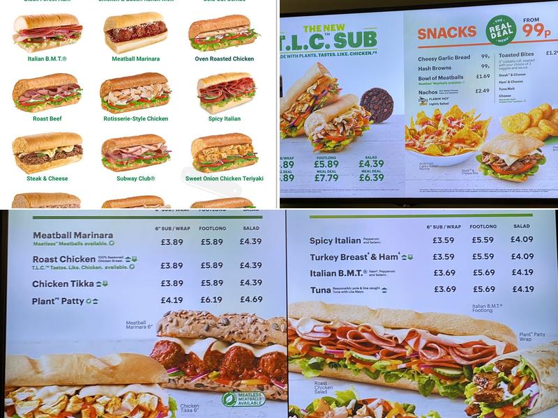 Subway 1093 Argyle Street Finnieston ️ Menu