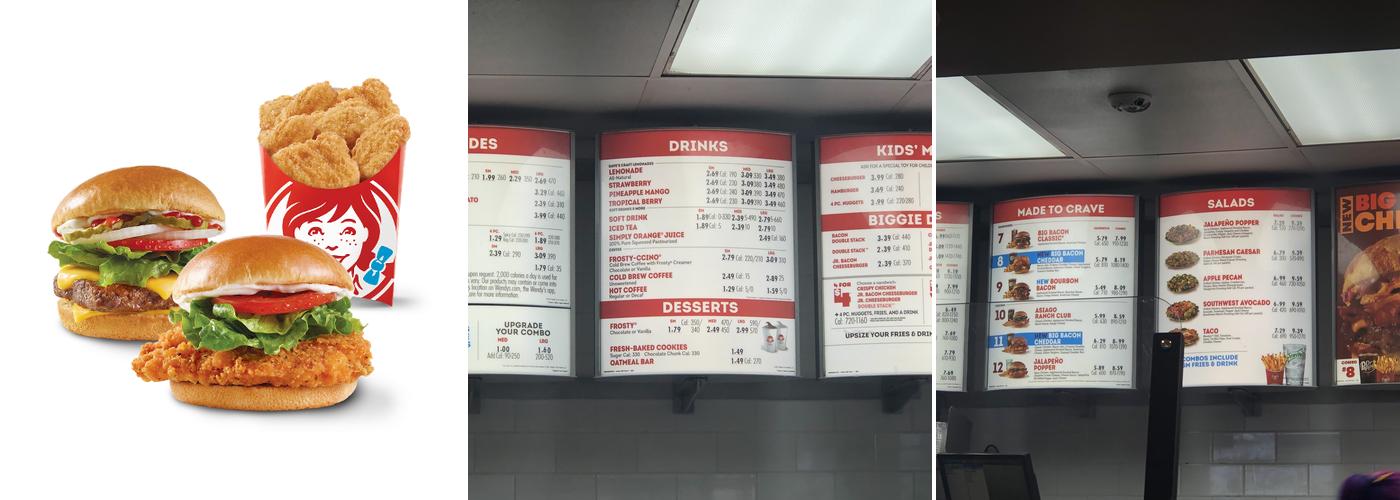 Wendy's Menu