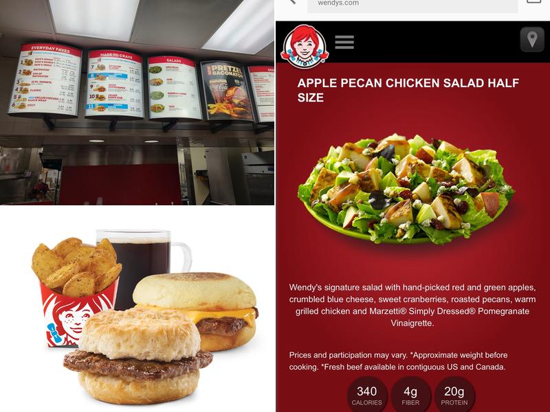 Wendy's Menu