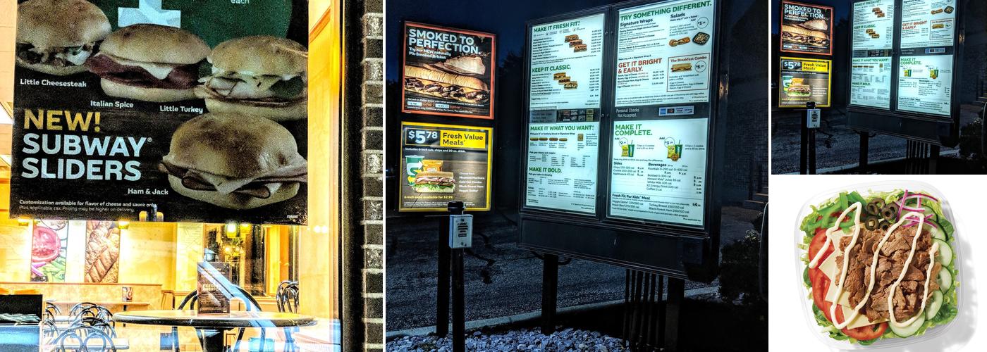 Subway Menu