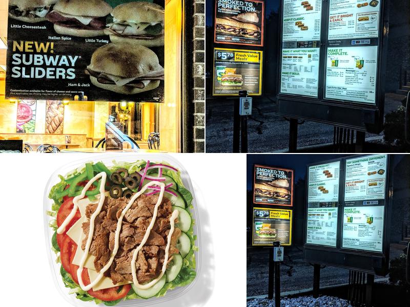 Subway Menu