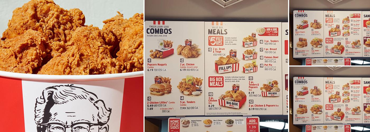 KFC Menu