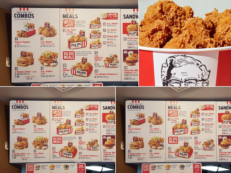 KFC Menu