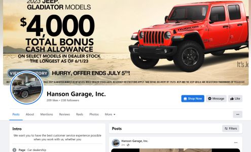 Hanson Garage, Inc. Orofino
