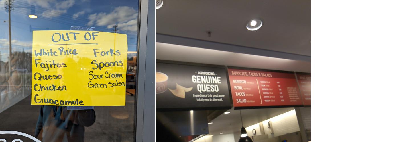 Chipotle Mexican Grill Menu
