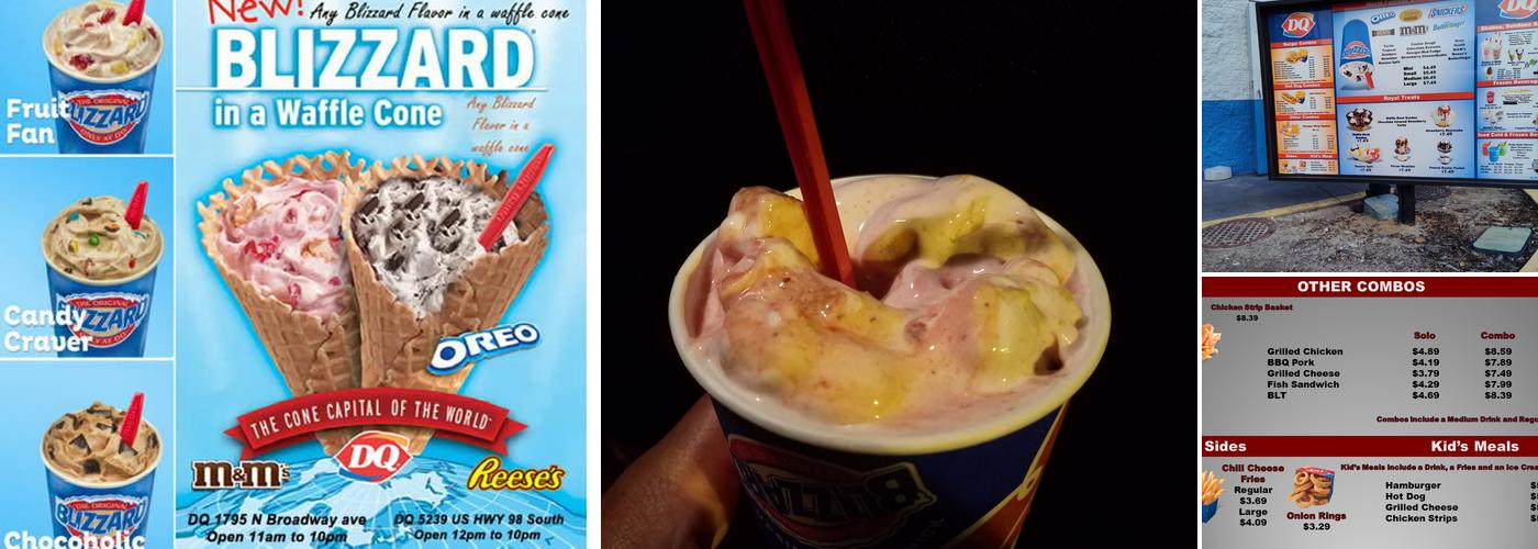 Dairy Queen Menu