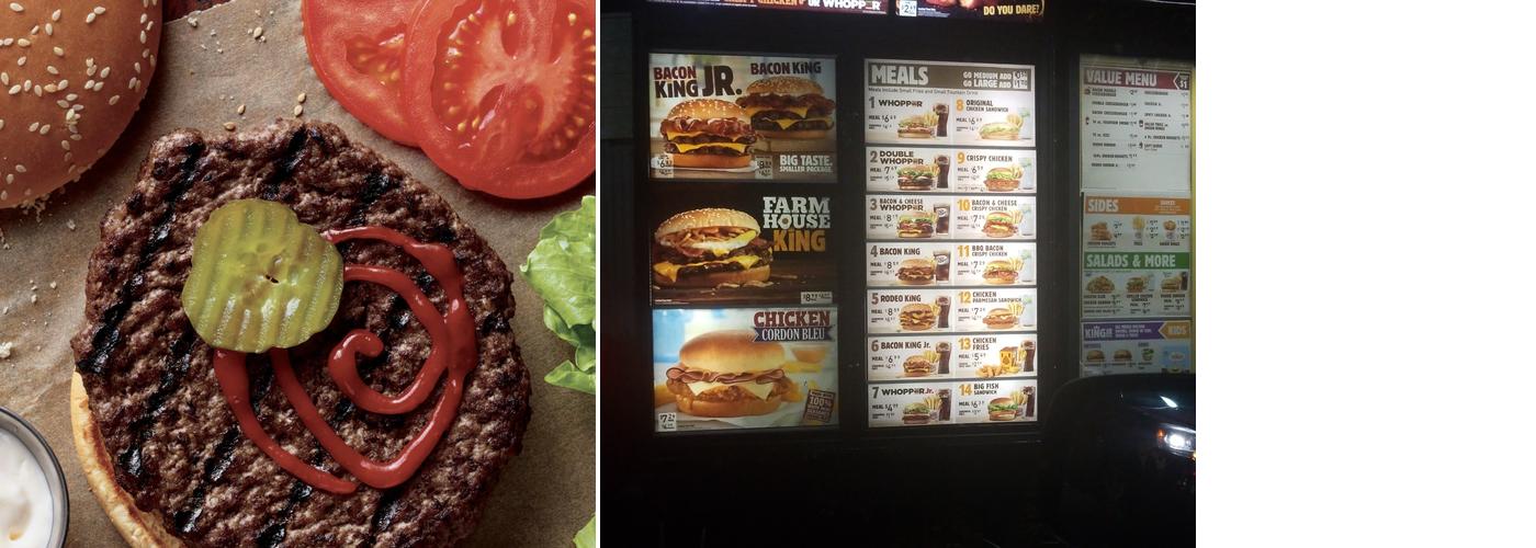 Burger King Menu