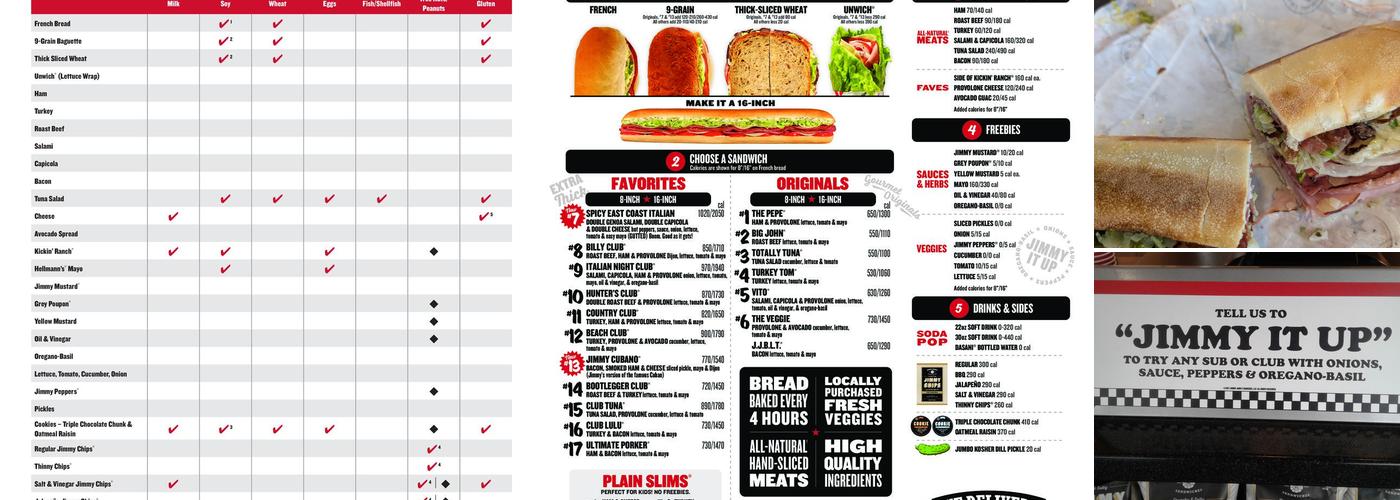 Jimmy John's Menu