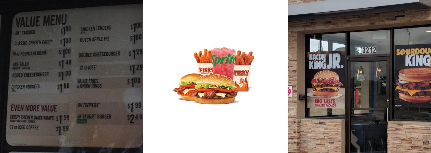 Burger King Menu